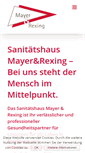 Mobile Screenshot of mayer-rexing.de